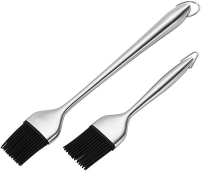 2 Cepillos Parrilla 12x7pulg Ideal para Carne y Pasteles
