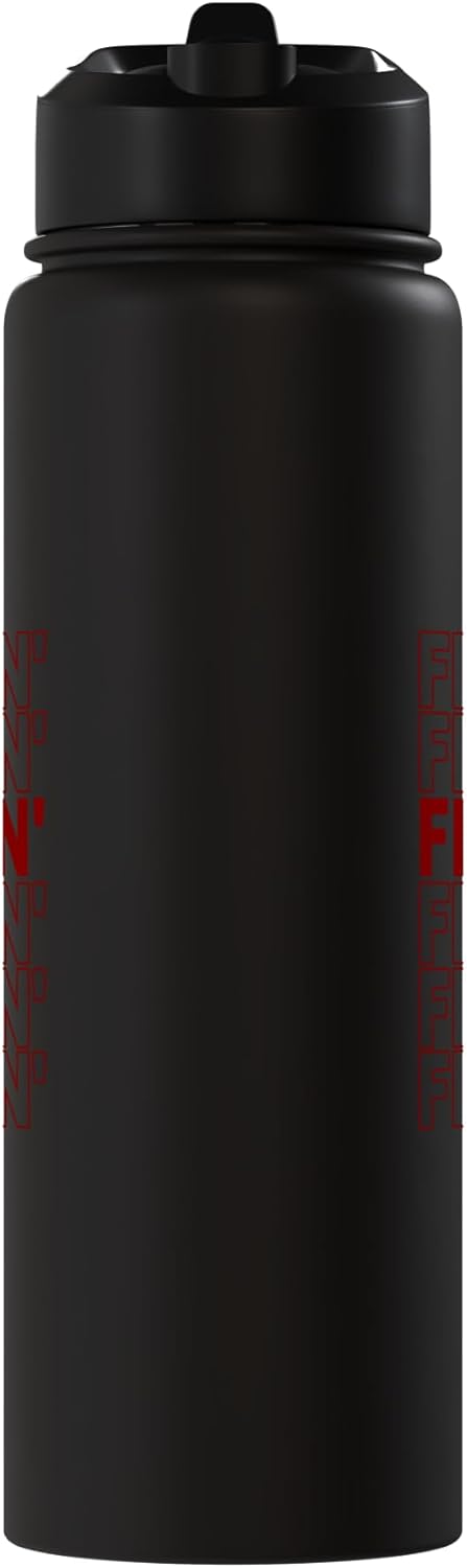 Botella de agua inoxidable aislada Maroon Red Burgundy