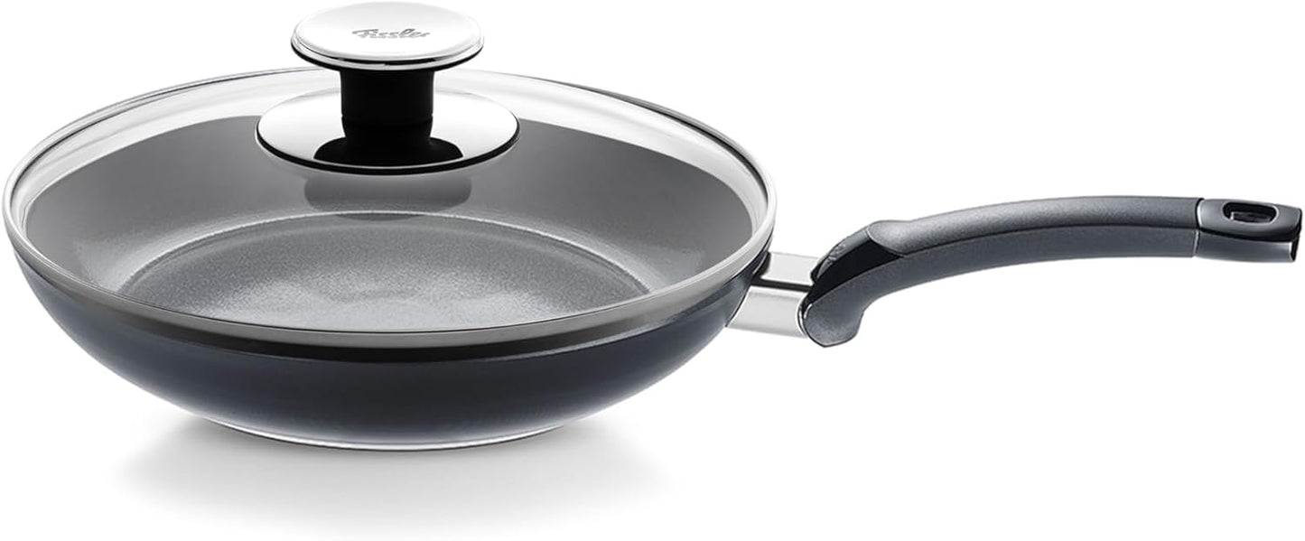 Sartén cerámica 9.5pulg con tapa vidrio