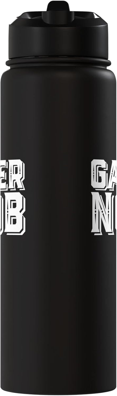 Botella de agua aislada Gamer Noob para cosplays