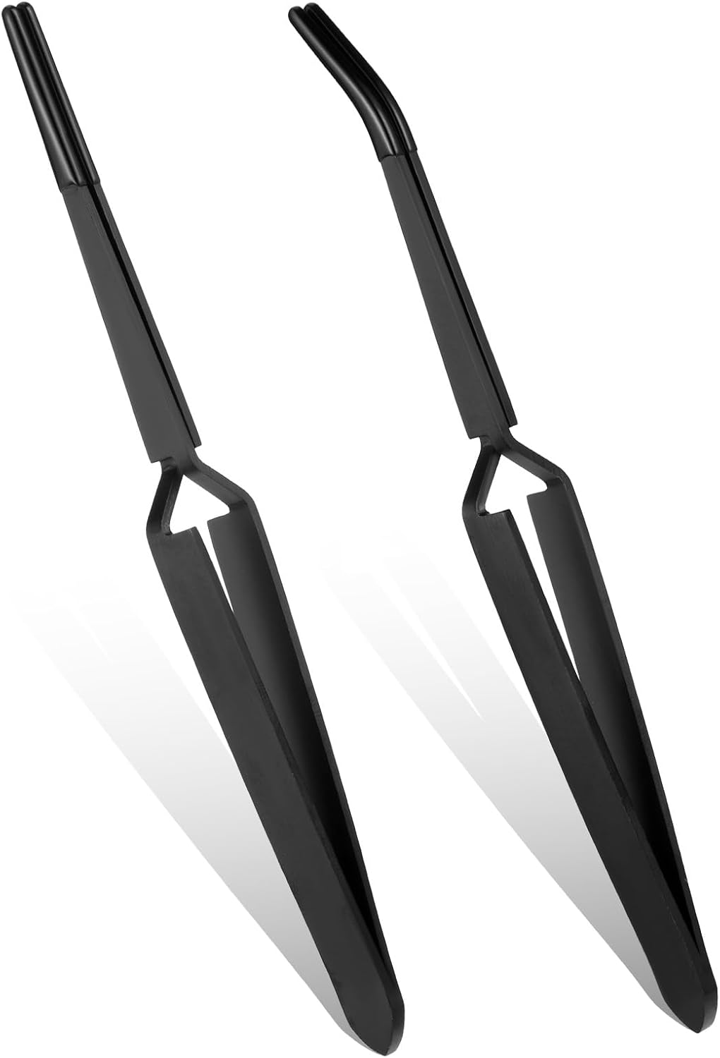2 Pinzas Inversas Acero Inox Puntas Goma para Manualidades
