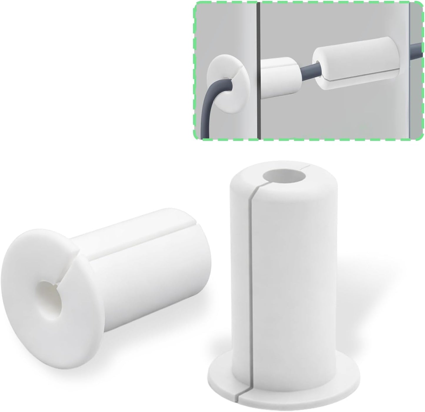 Ojal pared silicona para cables Starlink 3/4pulg blanco