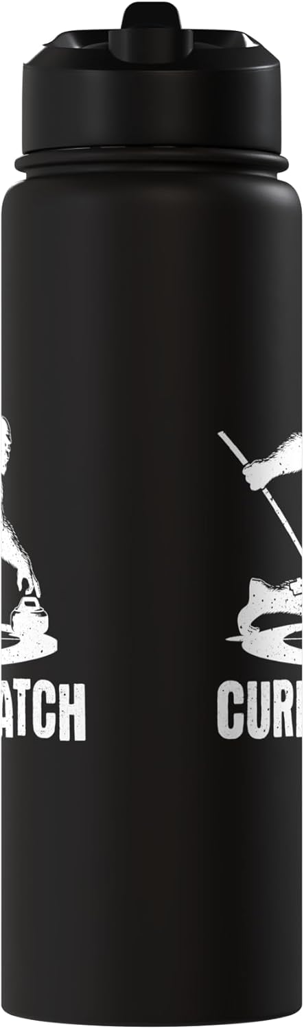 Bottella de agua aislada de acero inoxidable para curling