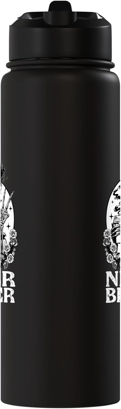 Botella agua acero inox térmica Halloween con calavera