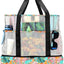 Bolsa playa con hielera malla mujer 8 bolsillos duraderos