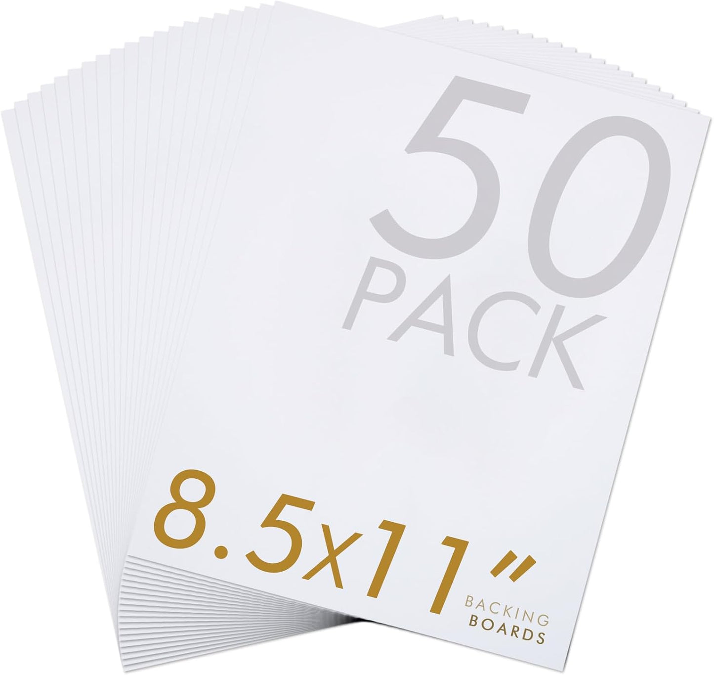 50 Tableros Sin Ácidos 8.5x11pulg 4 Capas Blanco