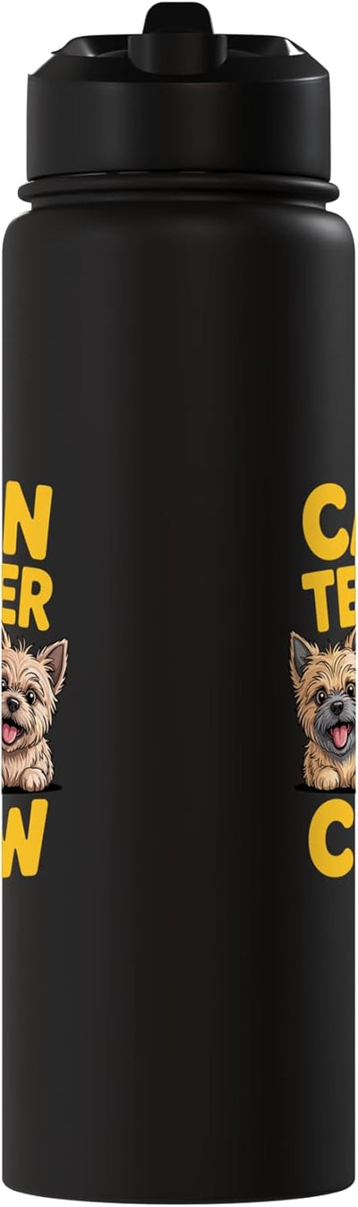 Botella agua acero inox aislada perro Cairn Terrier