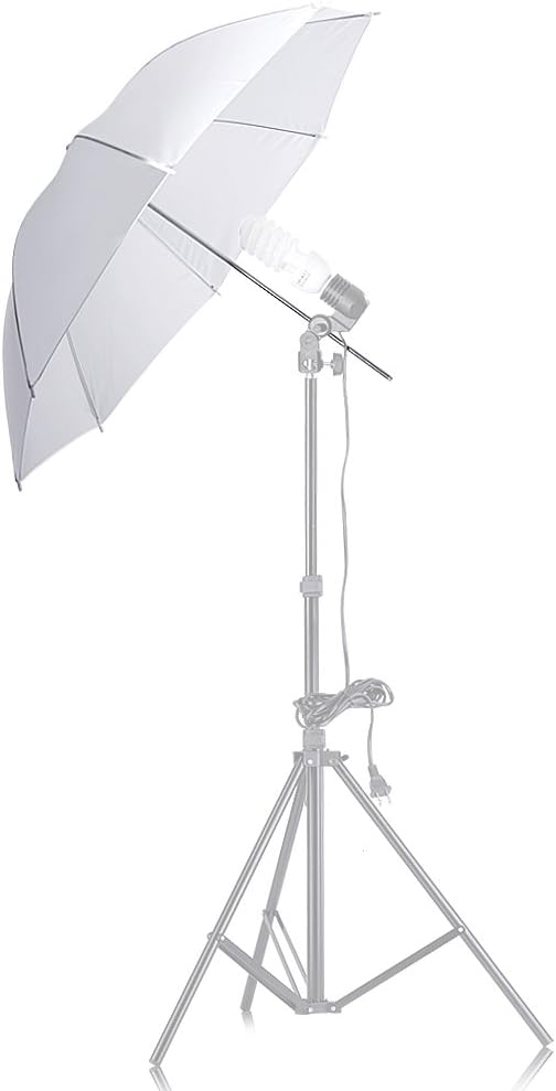 Sombrilla translúcida blanca 84cm para estudio fotográfico