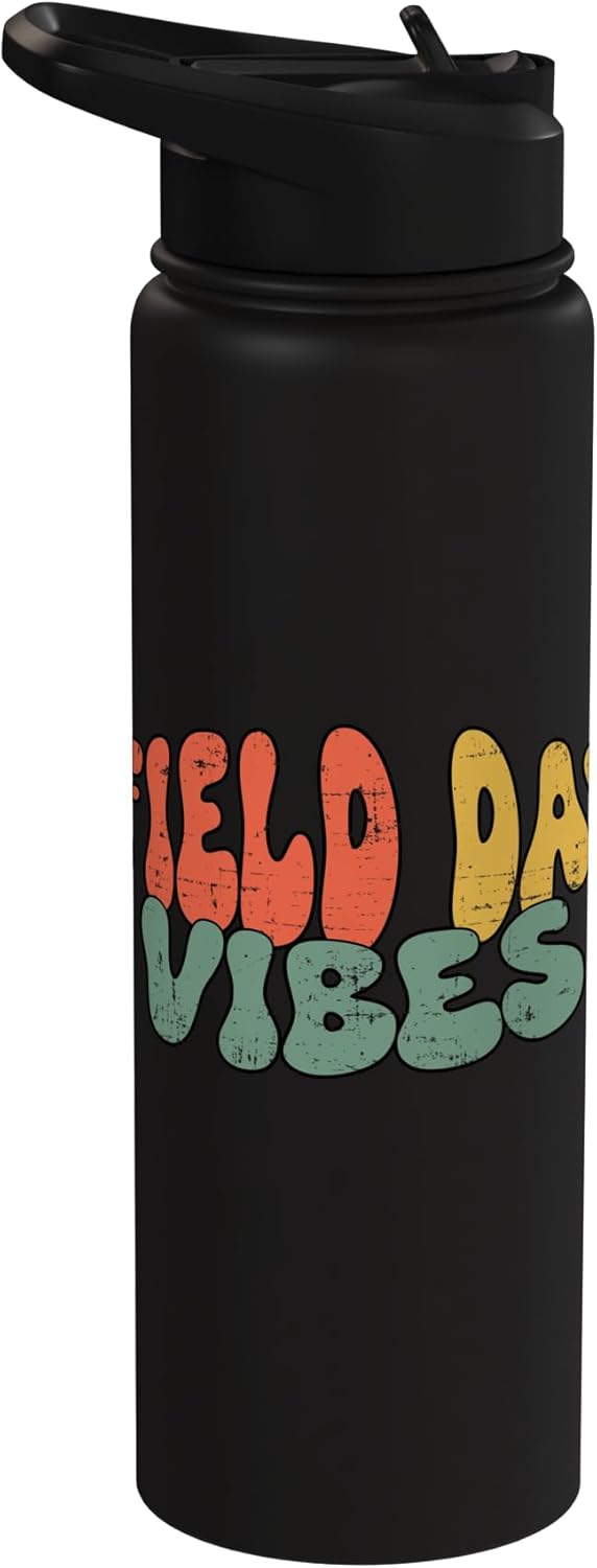 Botella de agua acero inoxidable retro groovy Field Day