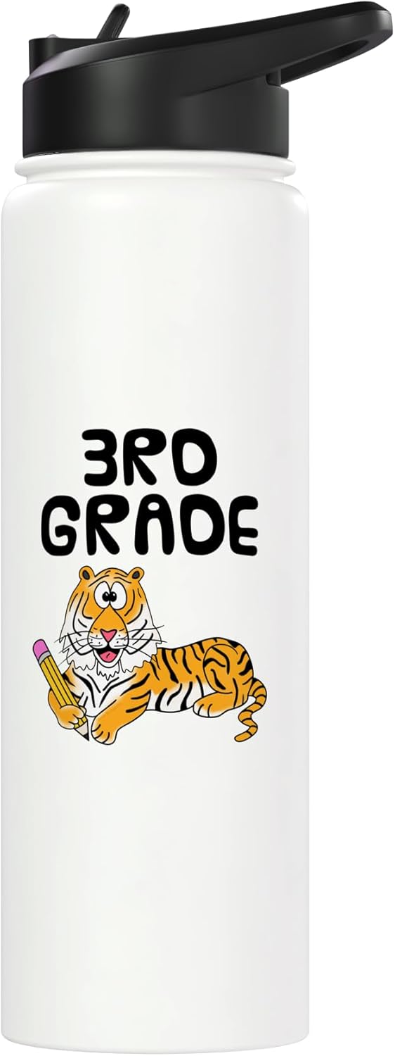 Botella de agua acero inoxidable aislada para escuela primaria