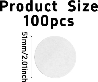 100 Filtros Espresso 2.008pulg Sin Blanquear Comp Para Cafetera