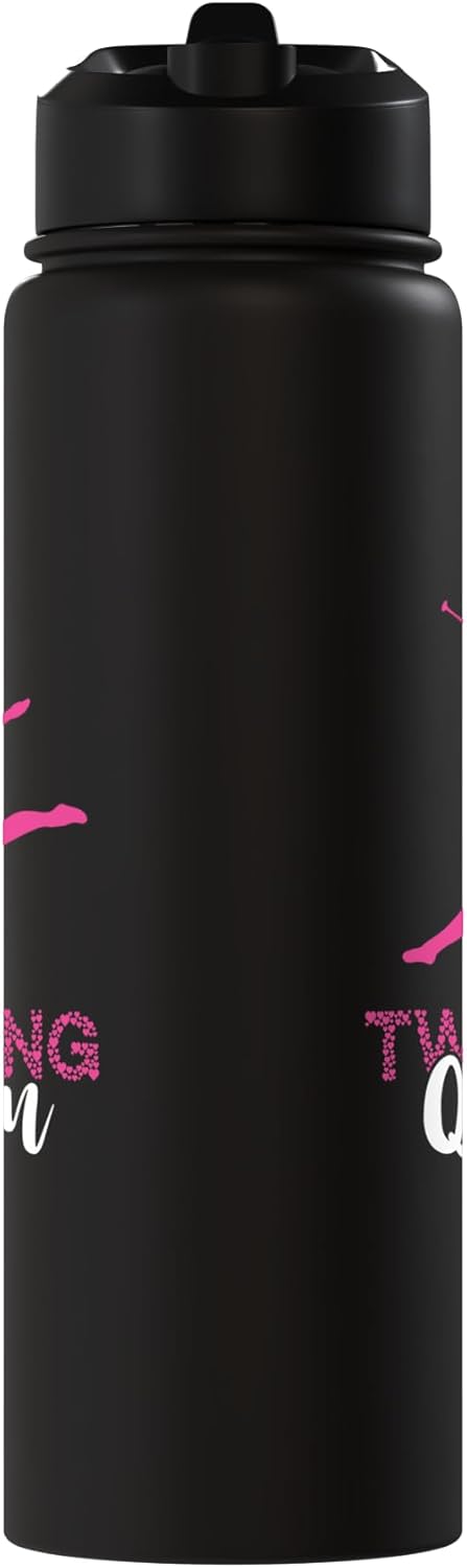 Botella de agua aislada de acero inoxidable para twirling