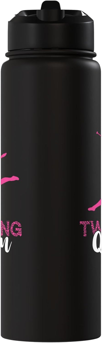 Botella de agua aislada de acero inoxidable para twirling