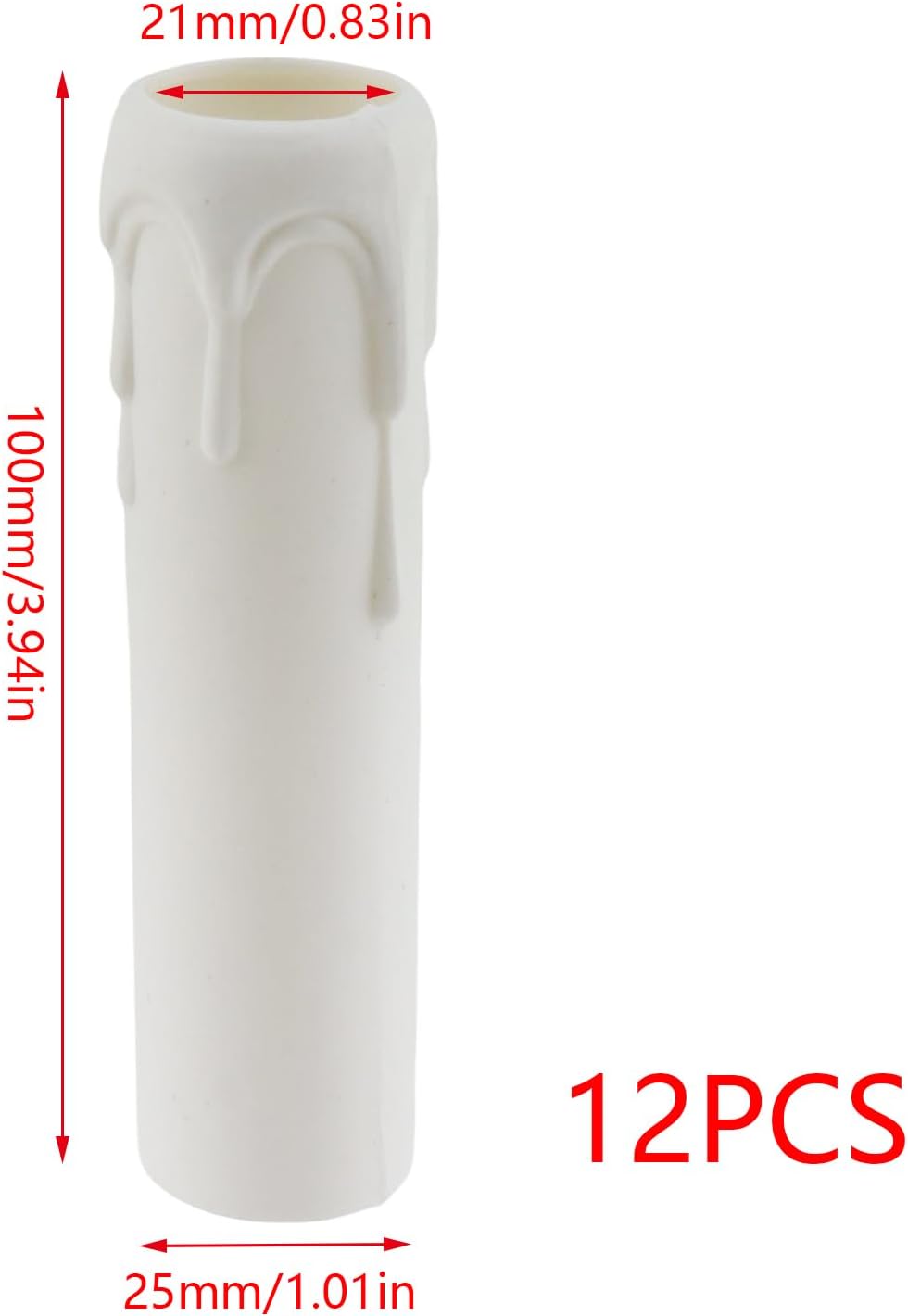 Cubiertas velador plástico 12 pzas blanco