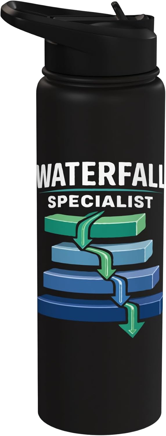 Botella de agua acero inoxidable aislada Waterfall Specialist