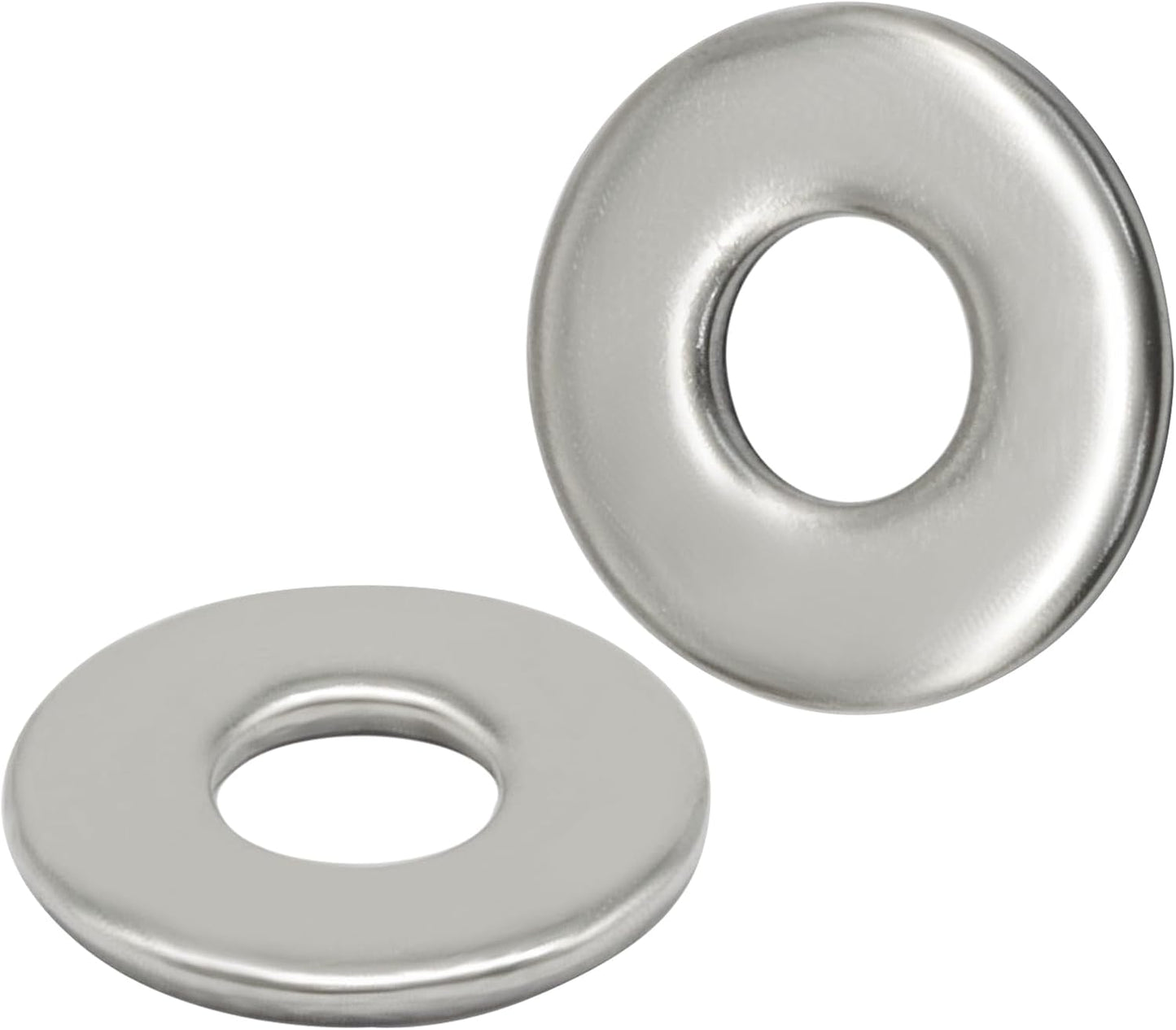 100 Pzas Arandela Plana Acero Inox 304 para Tornillos