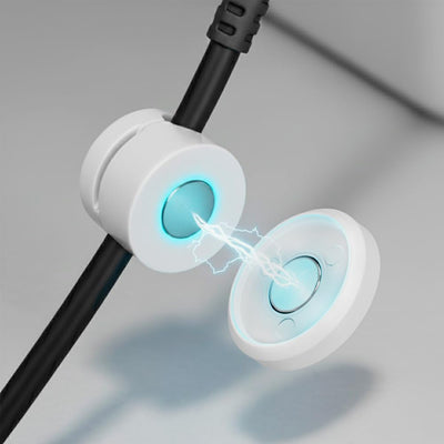 Clip magnético organizador cables 4 pzas pared escritorio auto blanco