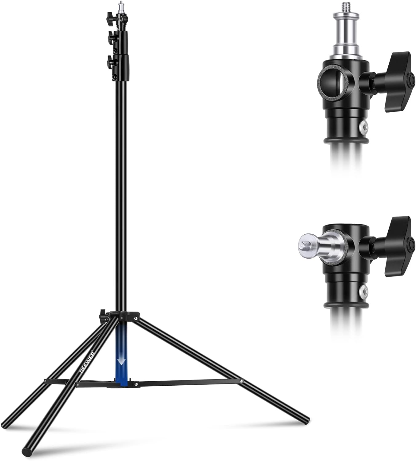 Soporte luz acolchado 8.5ft trípode metal 1/4-3/8 pulg 5.5lbs