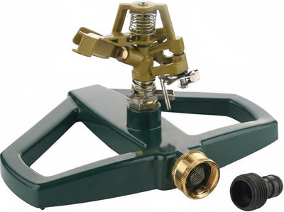Rociador metal resistente rotación 360° para jardín 5800ft²