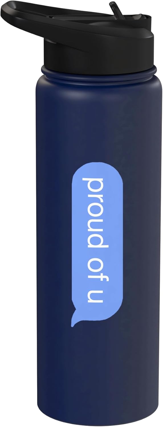 Botella de agua acero inoxidable aislada sin BPA