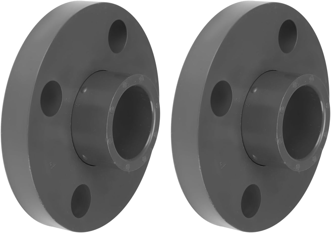 2 Pzas Conexión PVC Gris para Fontanería Industrial