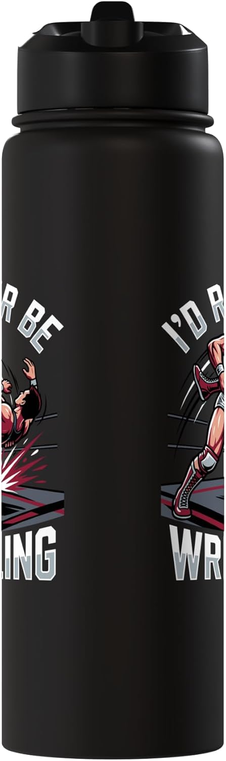 Botella de agua aislada de acero inoxidable fan pro wrestler