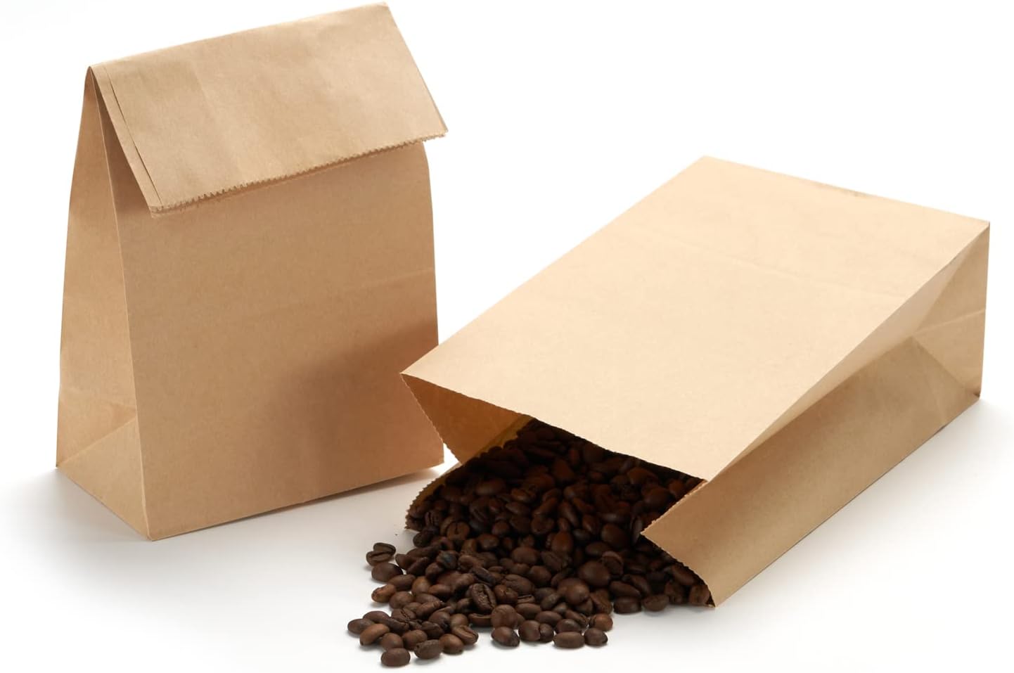 100 Bolsas Kraft Marrón 2lb para Almuerzo