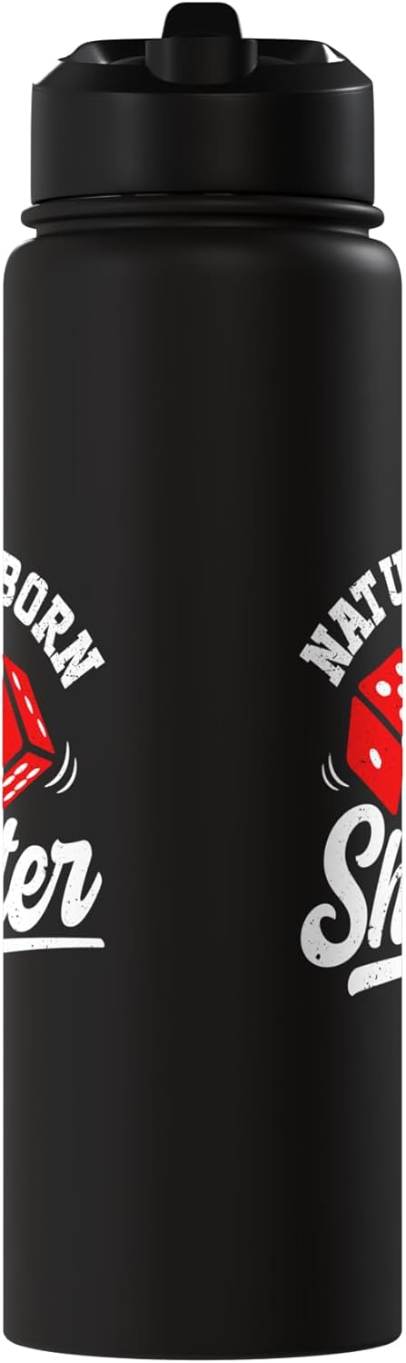 Botella térmica acero inox con dados de craps