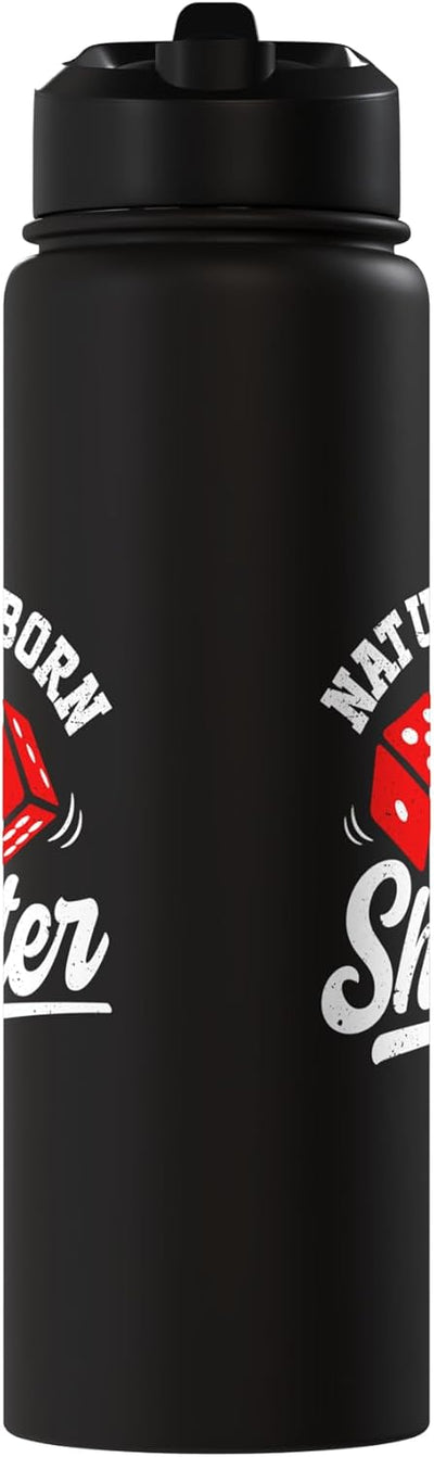 Botella térmica acero inox con dados de craps