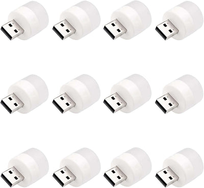 12 Pzas Luz Nocturna USB con Bombilla LED para Laptop Dormitorio