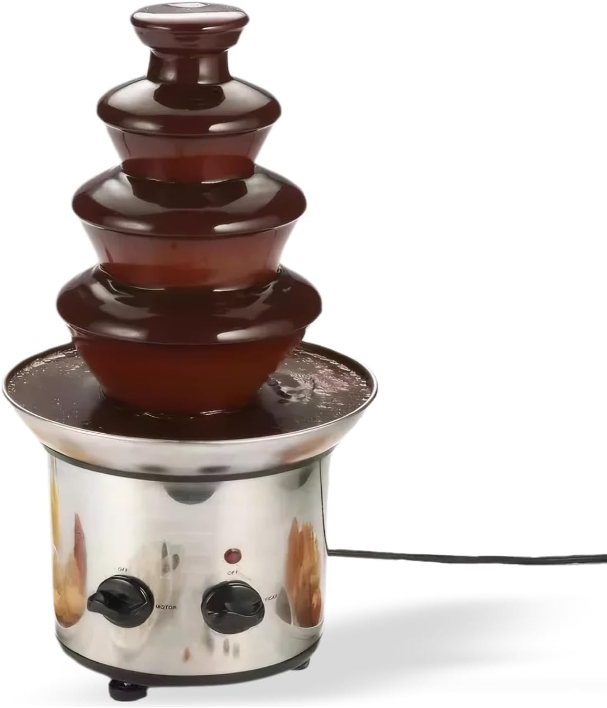 Fuente chocolate 4 niveles acero inox para fiesta