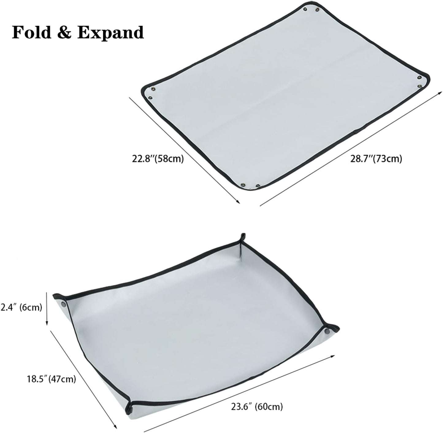 Alfombrilla fogata exterior 23x29pulg resistente calor