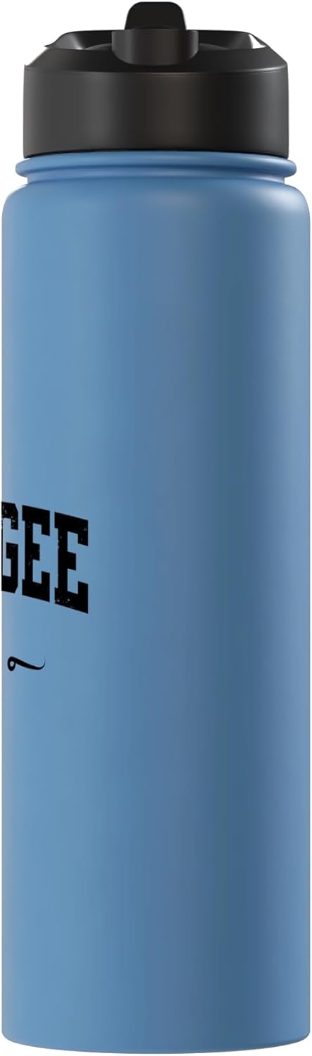 Botella agua acero inox aislada Muskogee Oklahoma