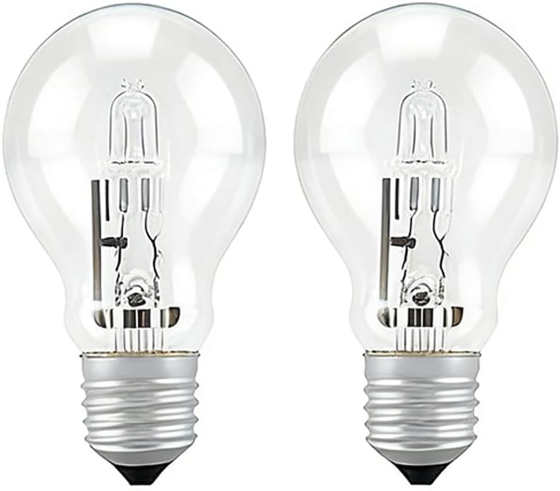 Bombilla halógena A19 E26 60 W luz blanca cálida