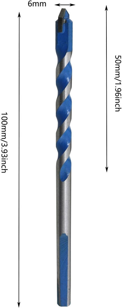 Set 4 Brocas Carburo para Concreto Vidrio Madera