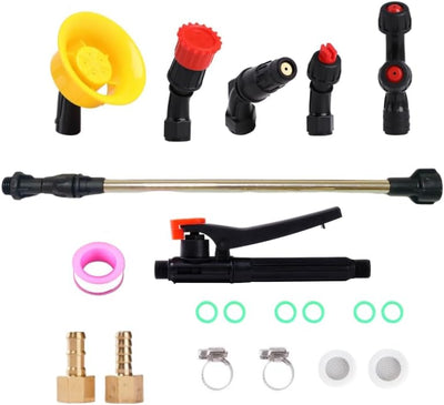 Kit varilla rociadora telescópica 31pulg acero inox con boquillas