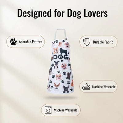 Paquete de 2 delantales impermeables para aseo de perros con bolsillos amarillo blanco