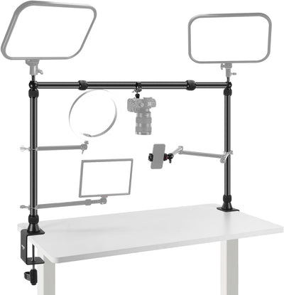 Soporte cámara bola 2 cabezas teléfono escritorio