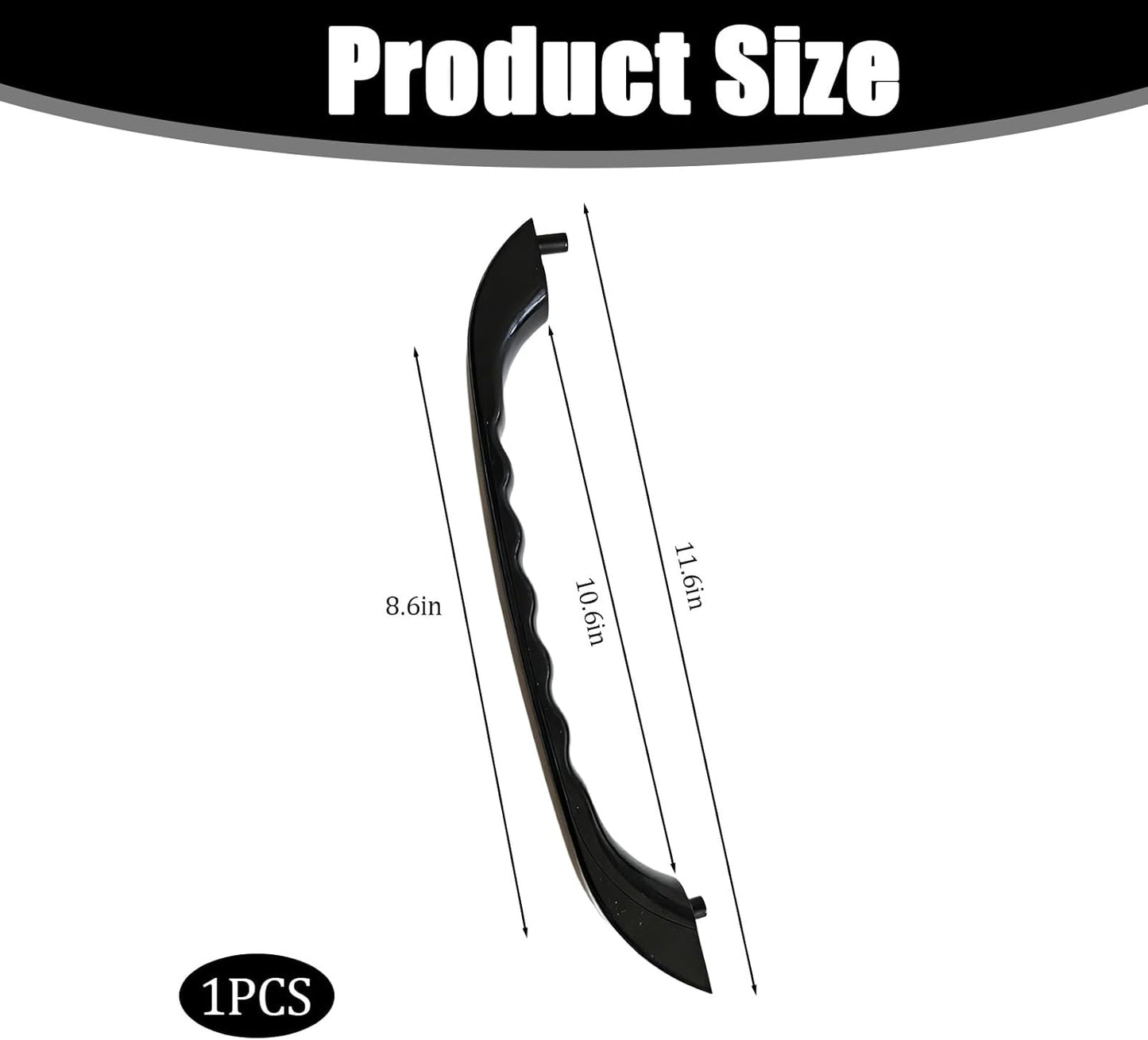 Kit repuesto manija puerta microondas GE XL comp JVM3160RFSS negro