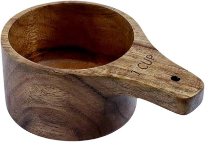 Cuchara medidora de madera de acacia multiuso para café, té, arroz y sal