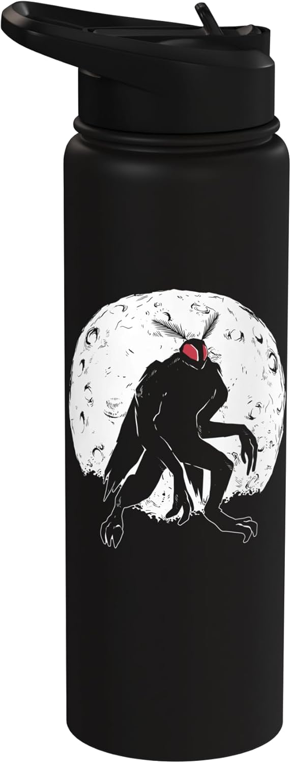 Botella agua acero inox aislada mito Mothman