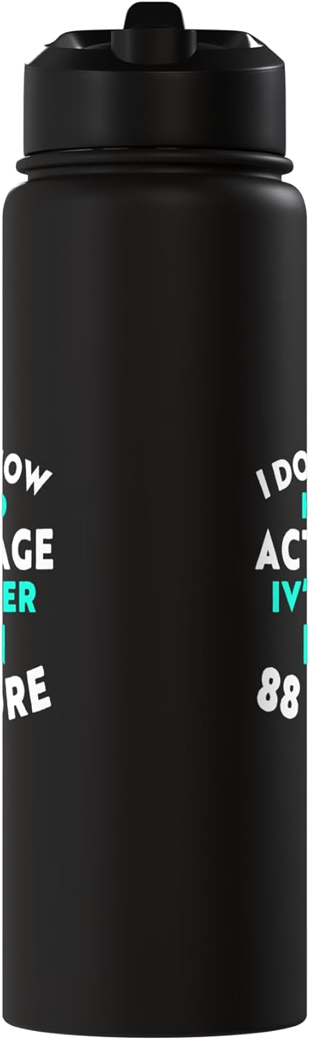 Botella de agua acero inoxidable aislada sin BPA