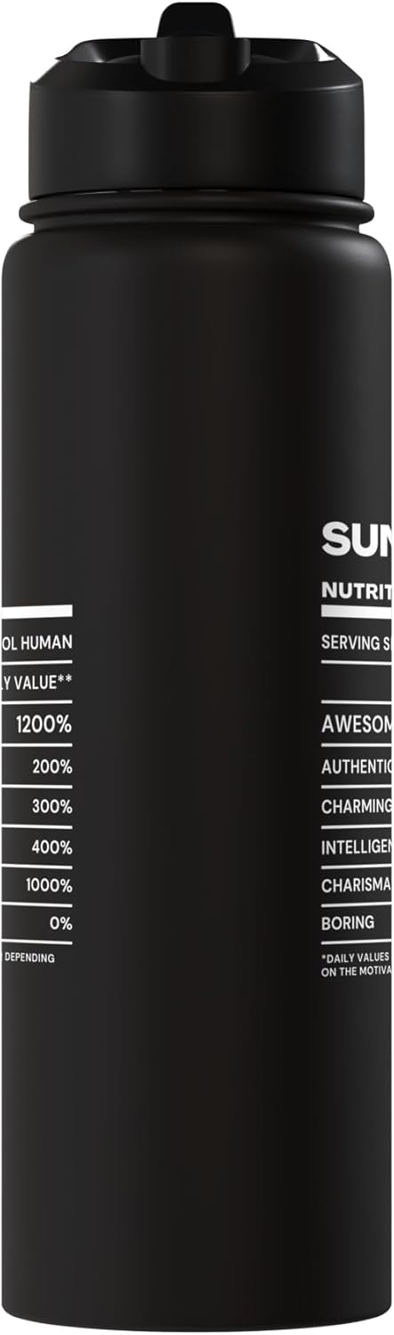 Botella de agua acero inoxidable aislada Sunny Nutrition