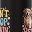 Botella agua acero inox aislada perro golden retriever
