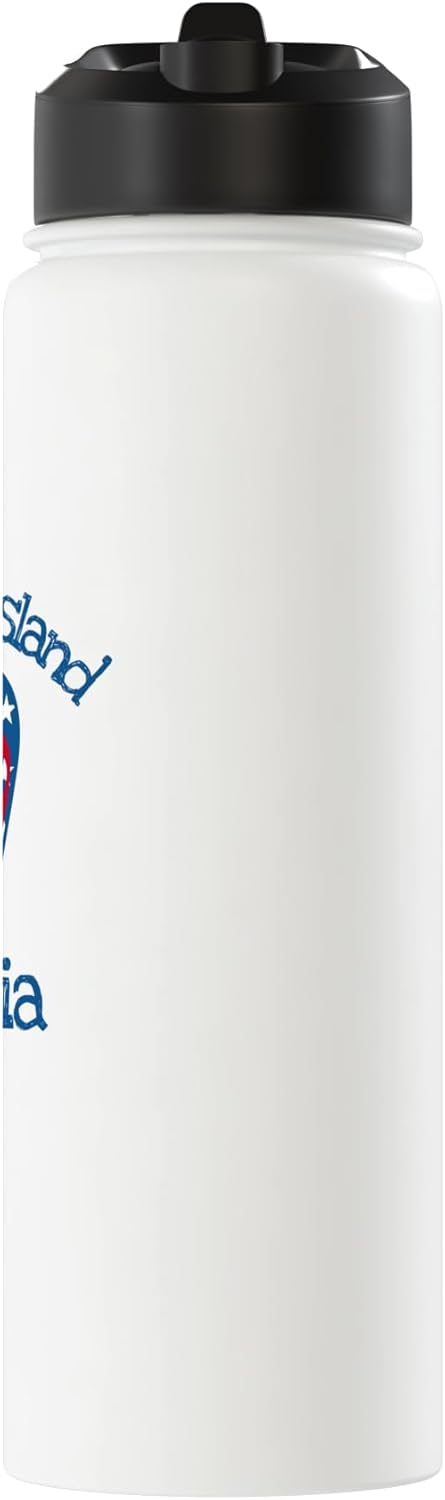 Botella de agua aislada acero inoxidable isla St Simons Georgia
