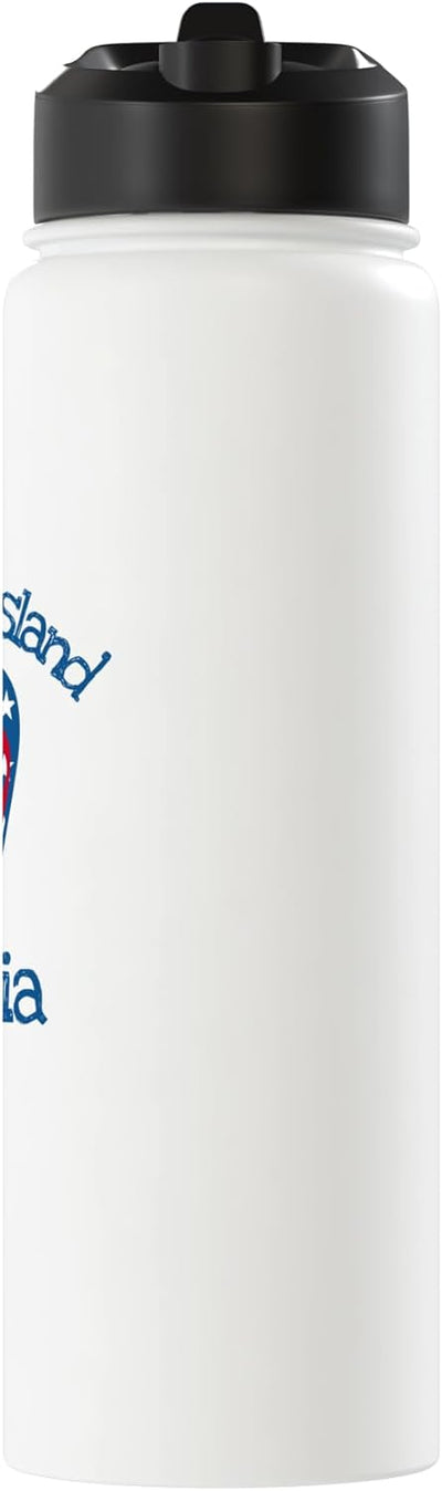 Botella de agua aislada acero inoxidable isla St Simons Georgia