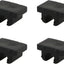 20 Almohadillas Plástico Negro Forma U para Silla Oficina