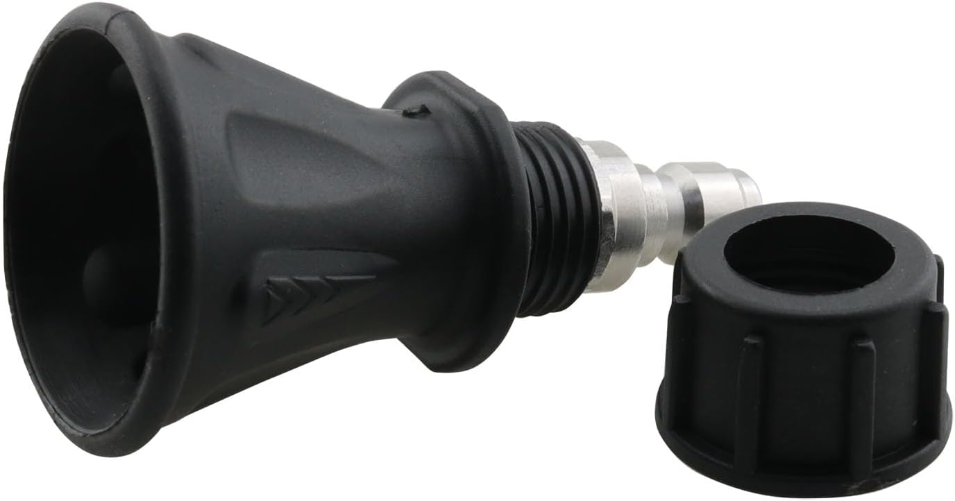 Boquilla limpieza alta presión acero inox negra