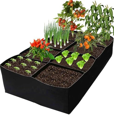 Cama jardín elevada tela 128gal 6x3x1pie