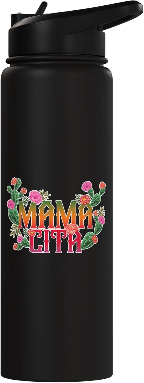 Botella de agua acero inoxidable Cinco de Mayo mexicana